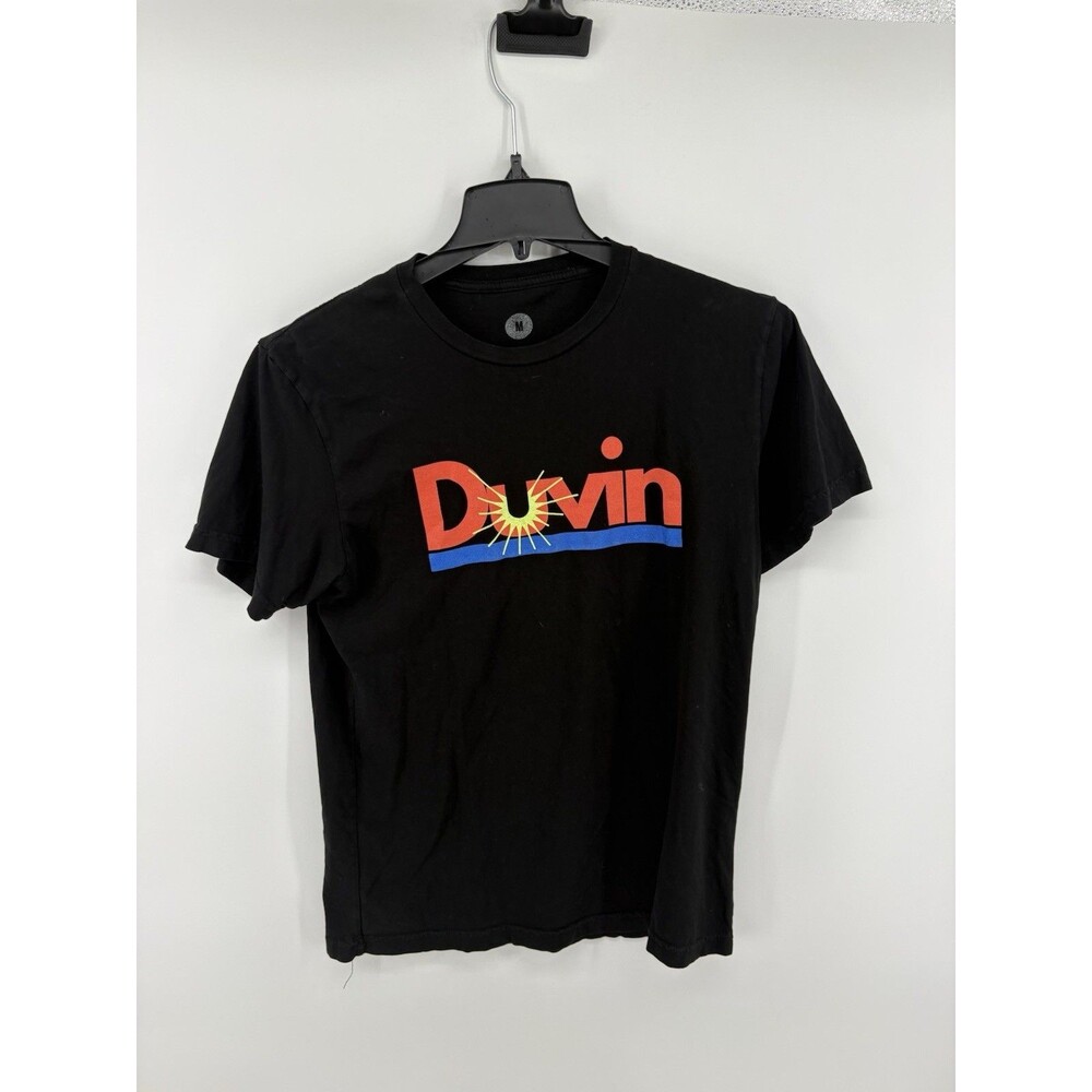 Duvin Design Black Graphic Print "The Sun Provides The Smiles” T-Shirt Size M
